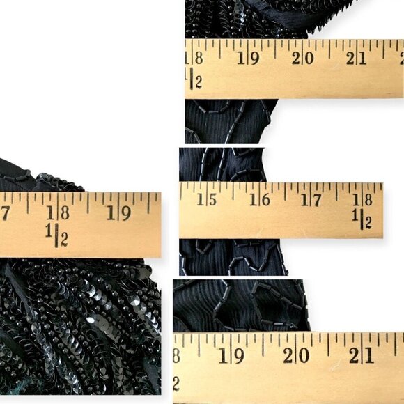 Vintage‎ Dress black beaded midi dress - Picture 10 of 10